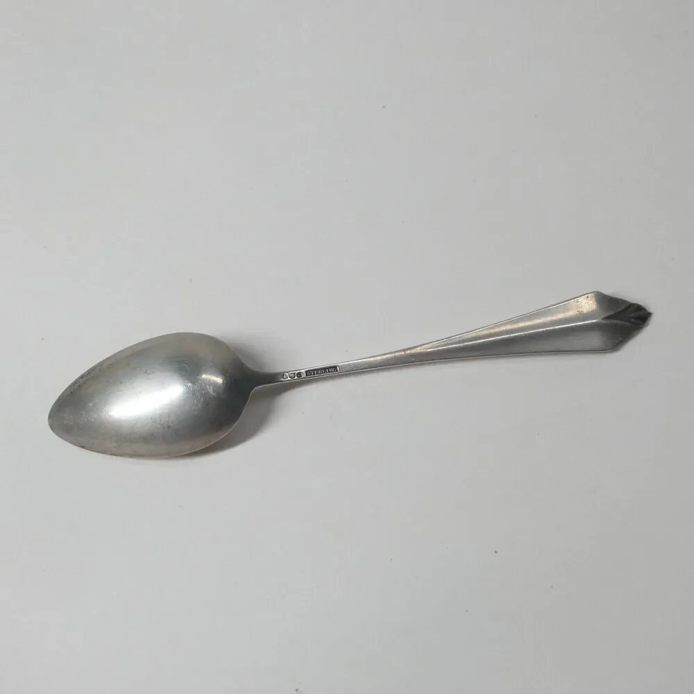 Watson Sterling Silver Spoon w/ Flower Bouquet Design 5.75